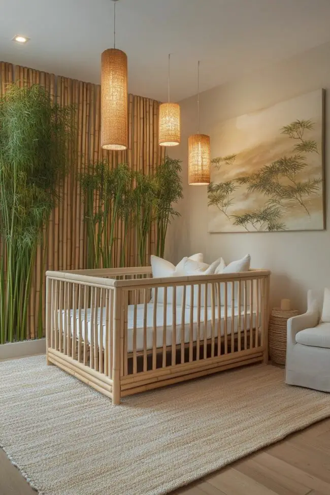 Zen-inspired Baby Room