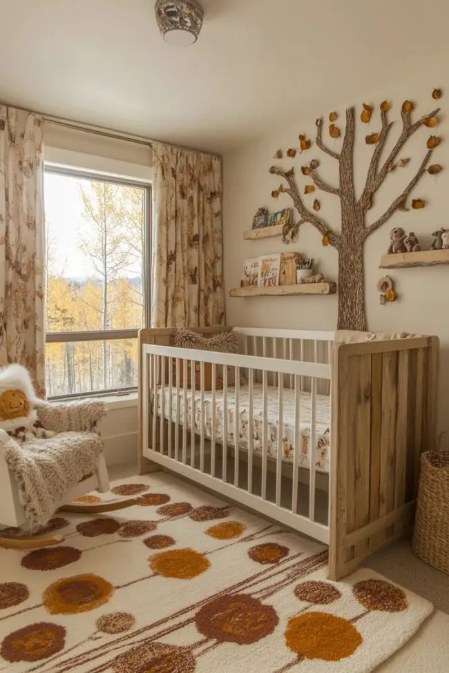 Cozy and Natural Modern Nursery