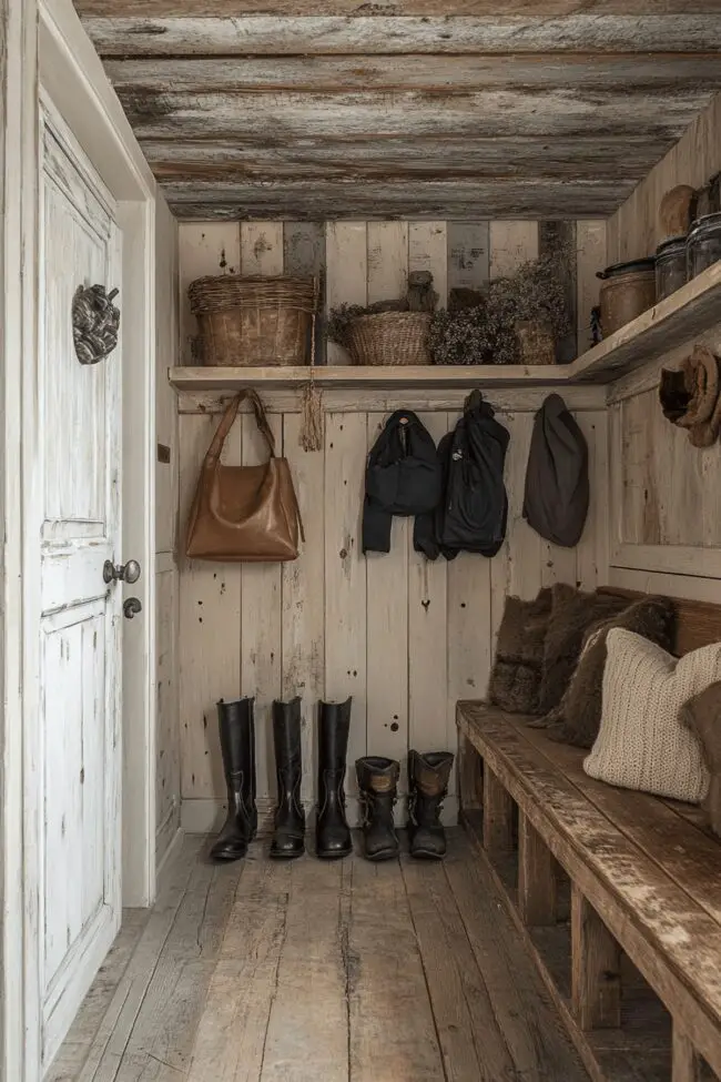 Old-Style Boot Room Storage