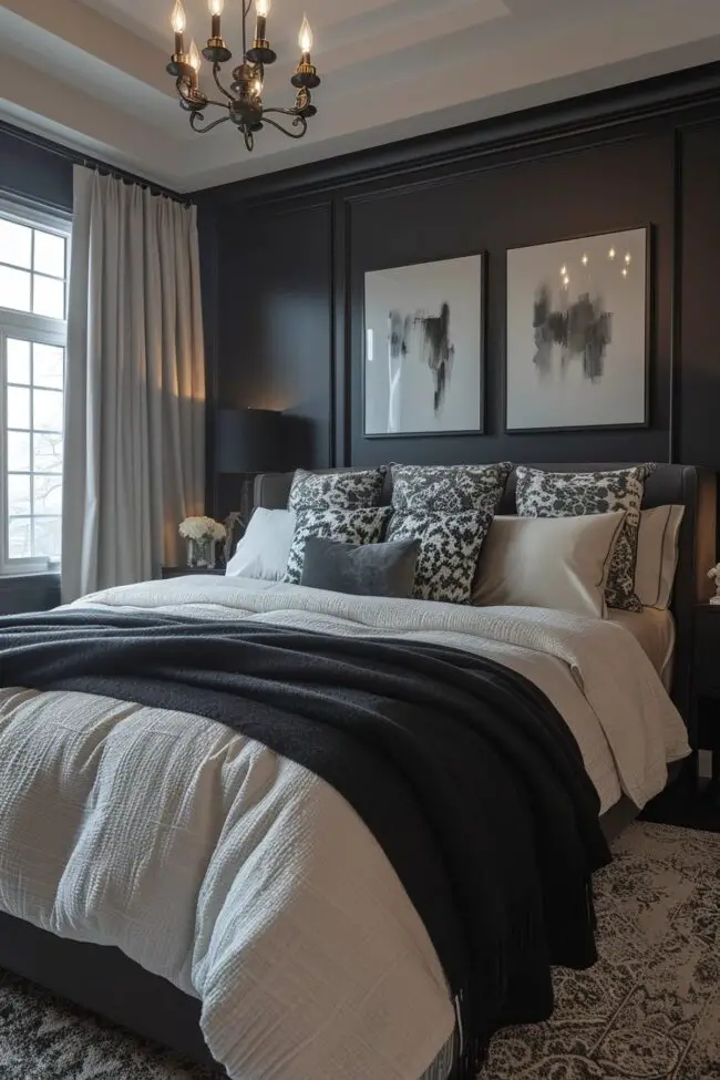 Chic Monochrome Bedroom Inspirations