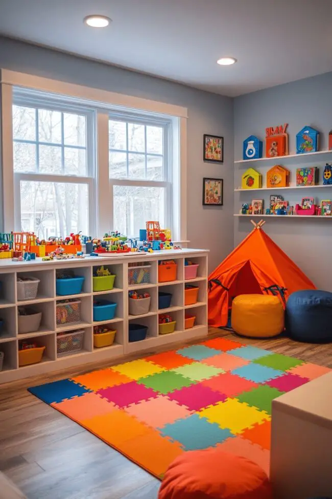 Fun and Bright Kids' Playroom