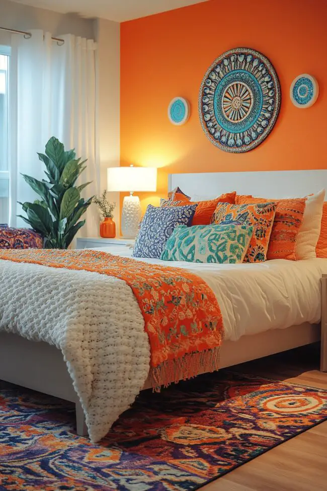 Bold Color Pop Bedroom Escape