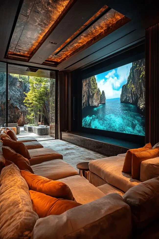 Luxurious Garden Cinema Escape