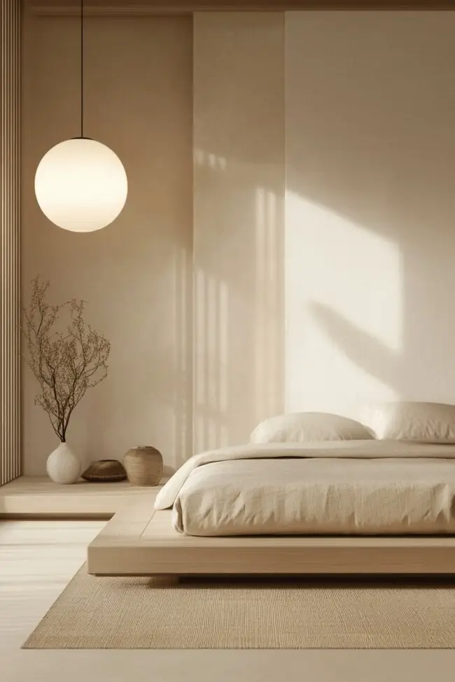 Zen-Focused Minimalist Bedroom