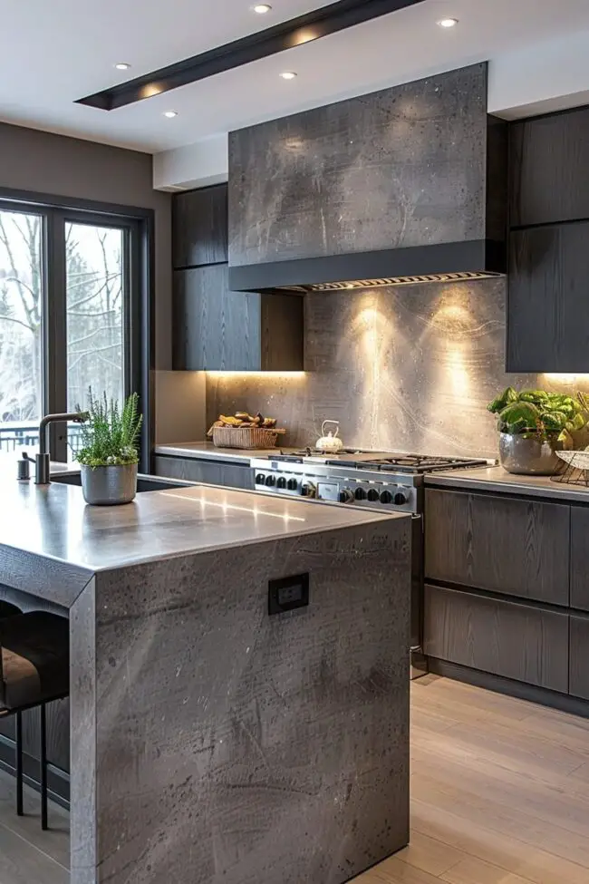 Streamlined Minimalist Kitchen Areas