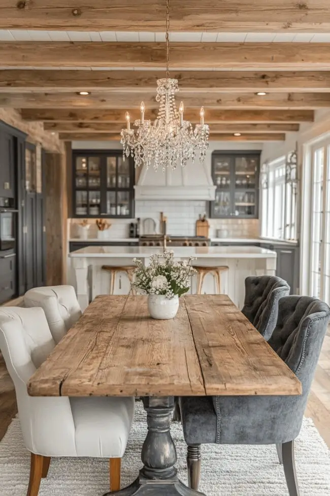 Glamorous Farmhouse Interiors