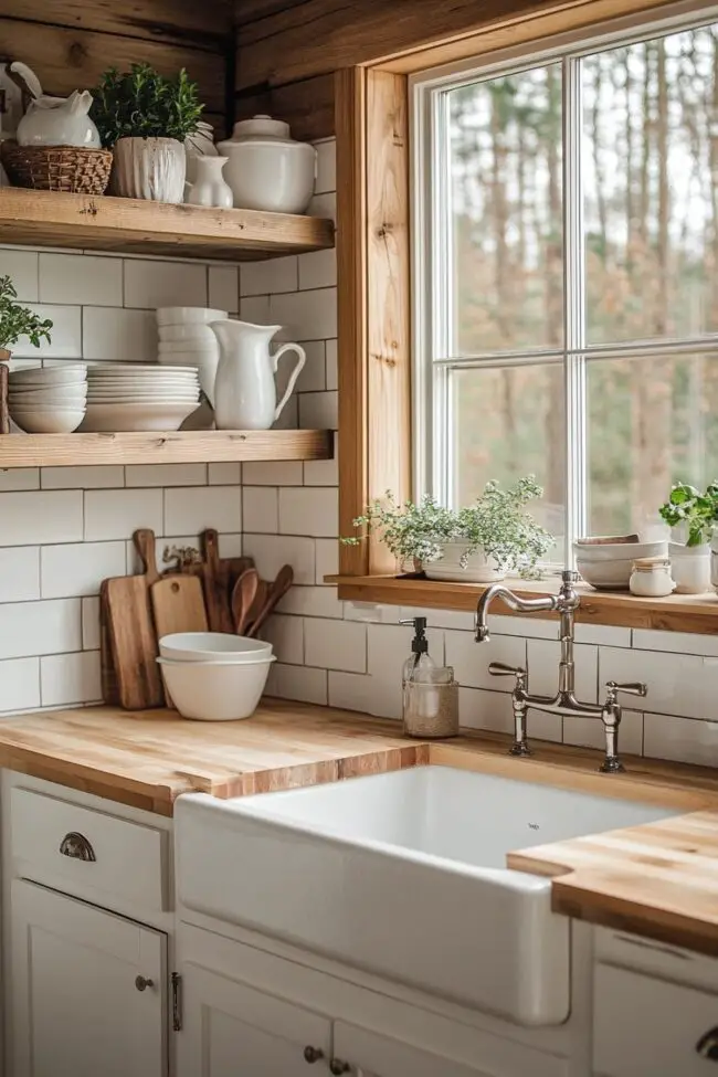 Cozy Cabin Kitchen Nook