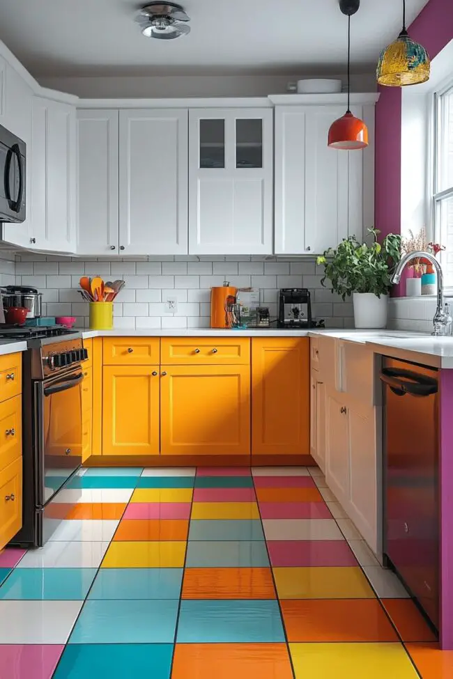 Color-Pop Vinyl Tile Appeal