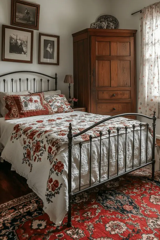 Antique-Inspired Bedroom Retreat