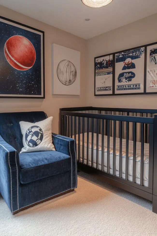 Sports-Inspired Baby Room