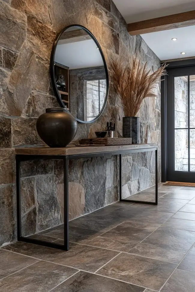 Minimalist Stone Entryway Charm