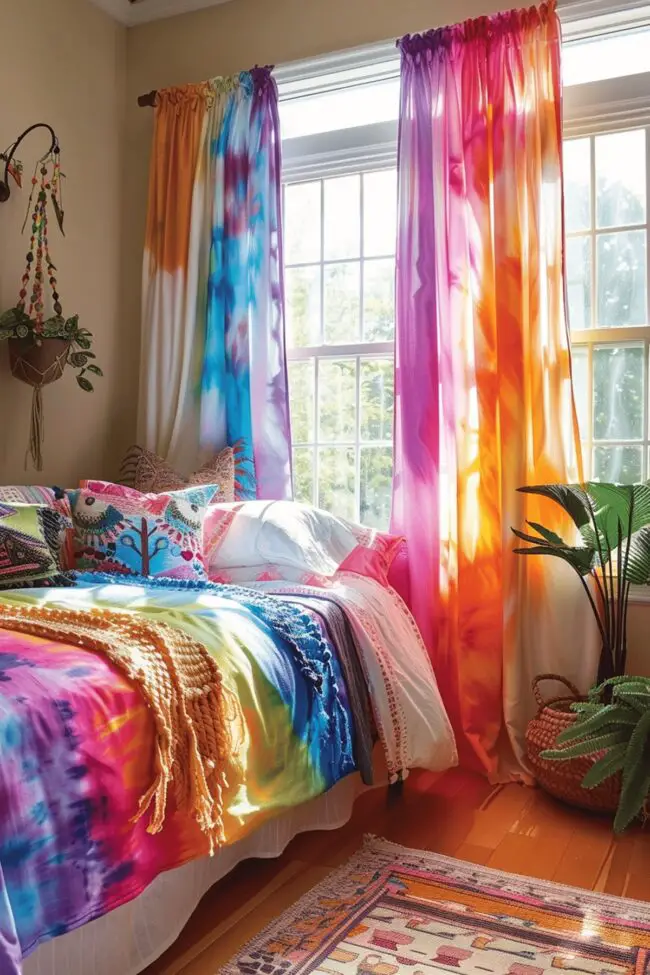 Tie-Dye Dream Curtain Covers