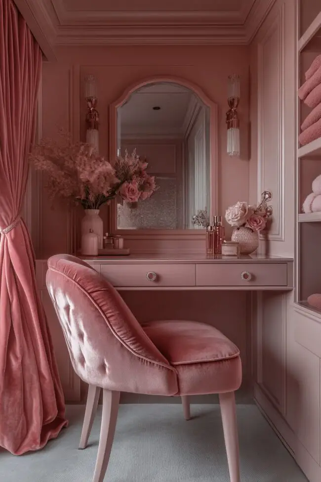 Dusty Rose Dressing Room