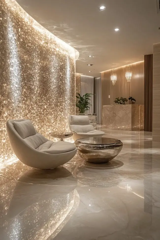 Glamorous Crystal-Infused Interiors