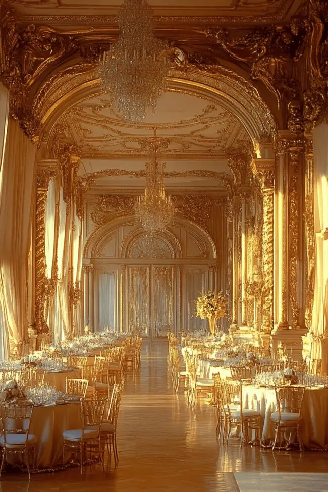 Majestic Gold Luxurious Ballroom