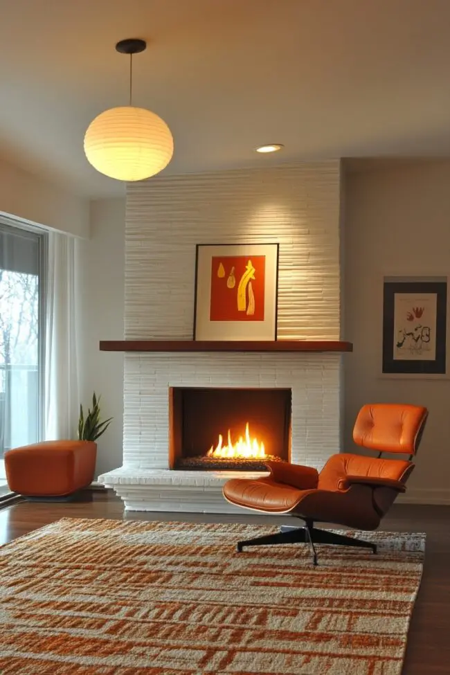 Mid-Century Modern Hearth