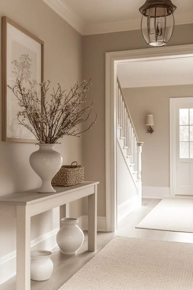 Sandy Pearl Elegant Hallway