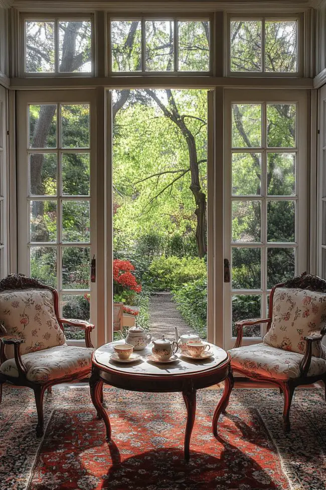 Elegant Garden Tea Lounge