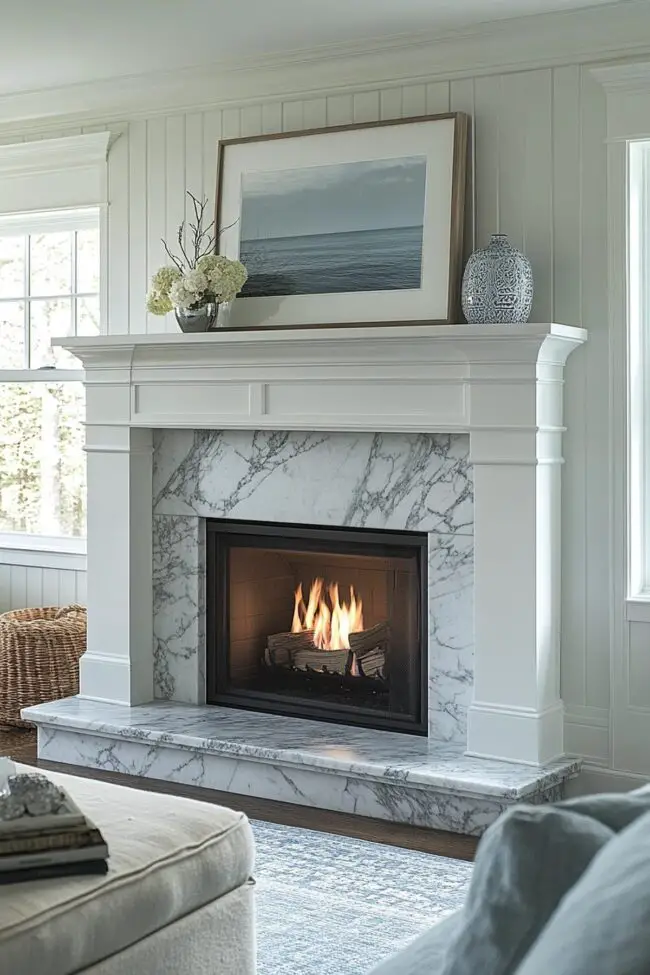 Coastal Beach House Hearth