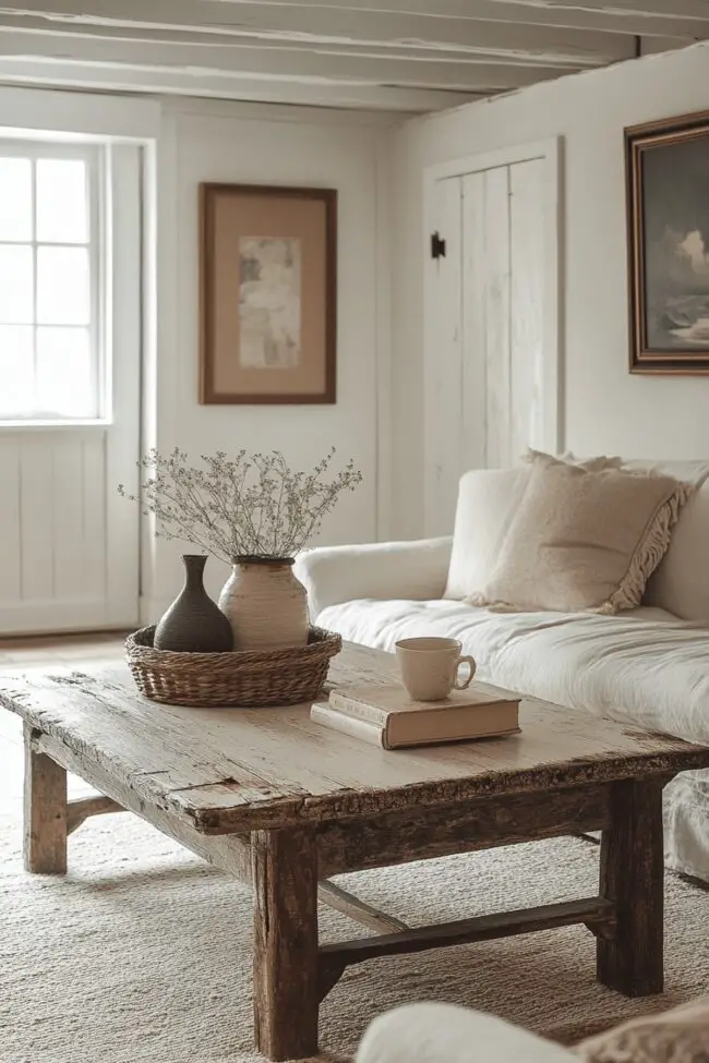 Welcoming Sitting Room with Farmhouse Style