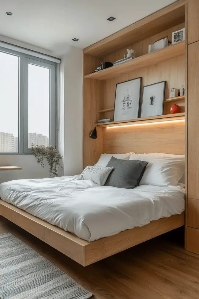 Space-Efficient Minimalist Bedroom