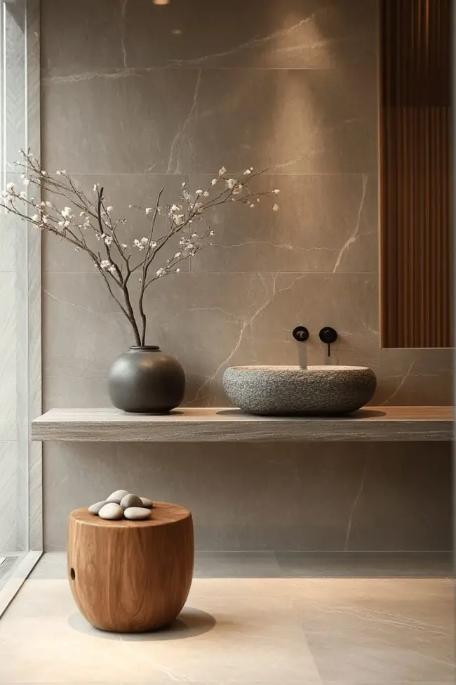 Contemporary Zen Grey Space