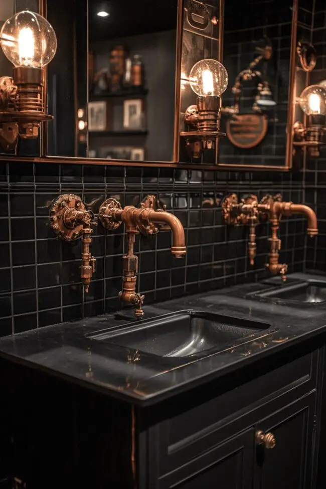 Vintage-Inspired Valve Vanities