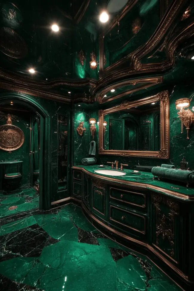 Emerald Green Serenity Bathroom