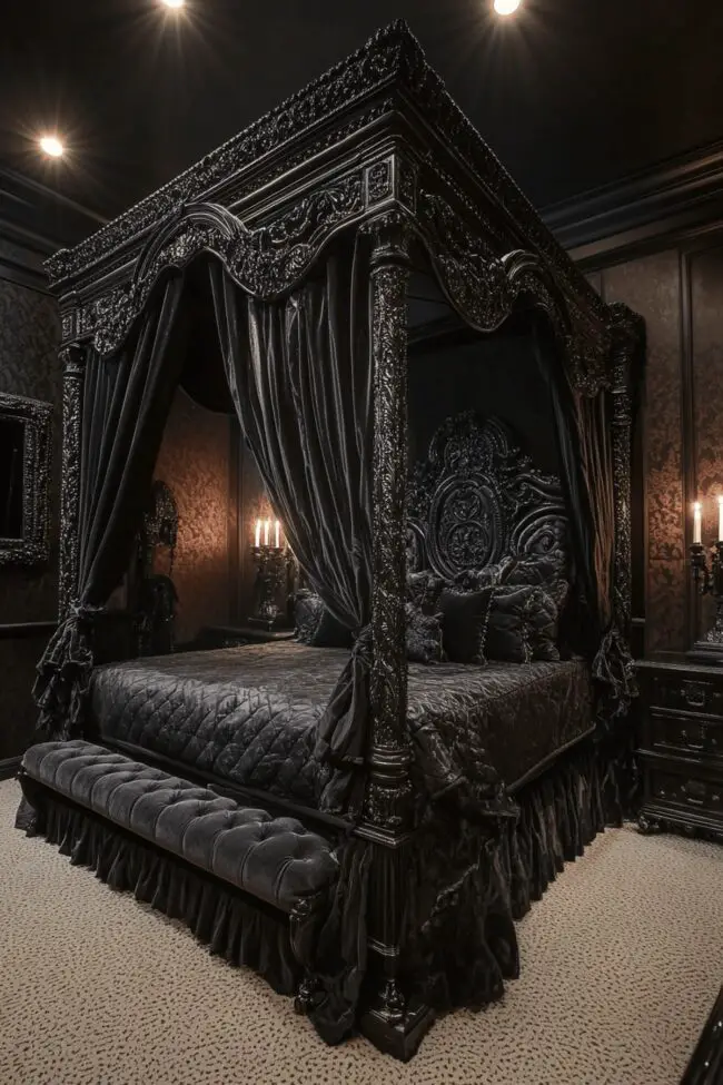 Dark Glam Bedroom