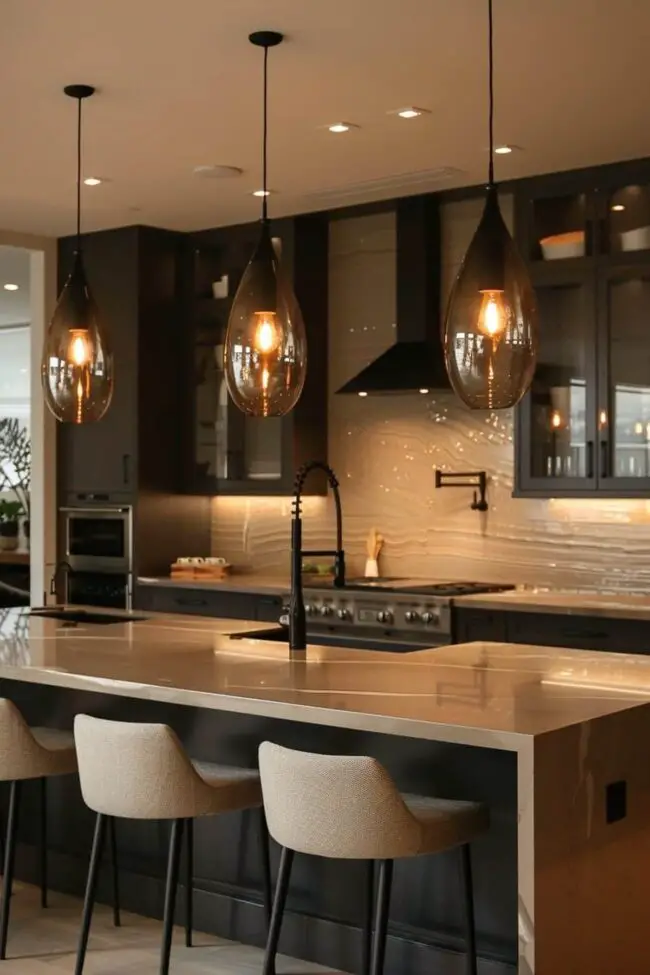 Illuminated Kitchen Elegance