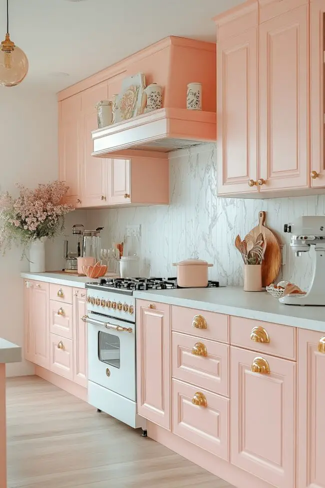 Soft Peach Delight Cooking Corner