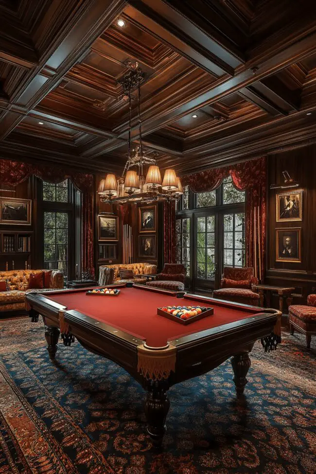 Elegant Billiard Parlor