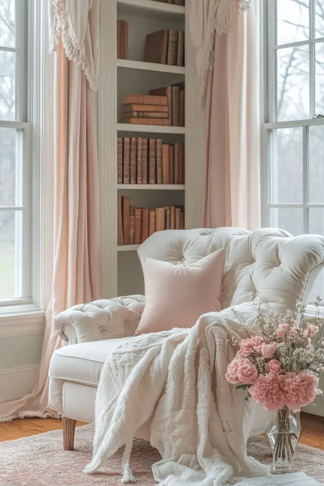 Soft Pastel Reading Room