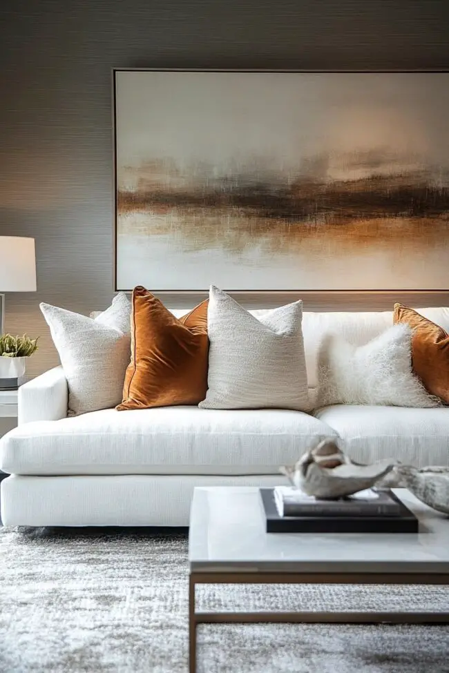 Textural Contrast Living Room