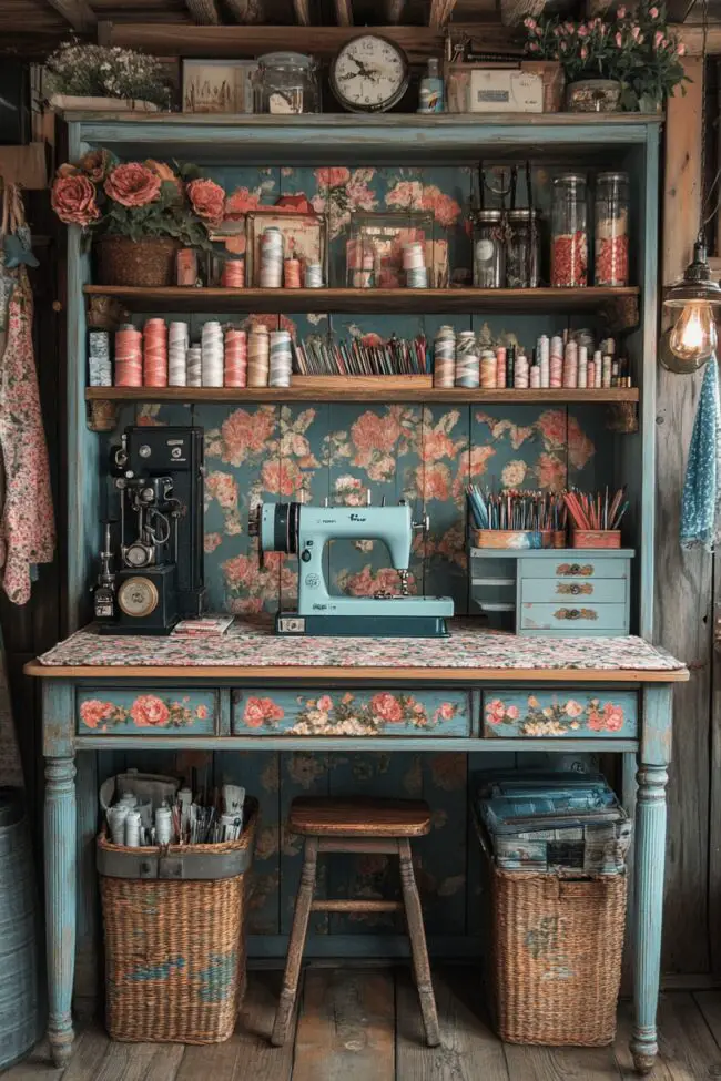 Antique Sewing Room Nook