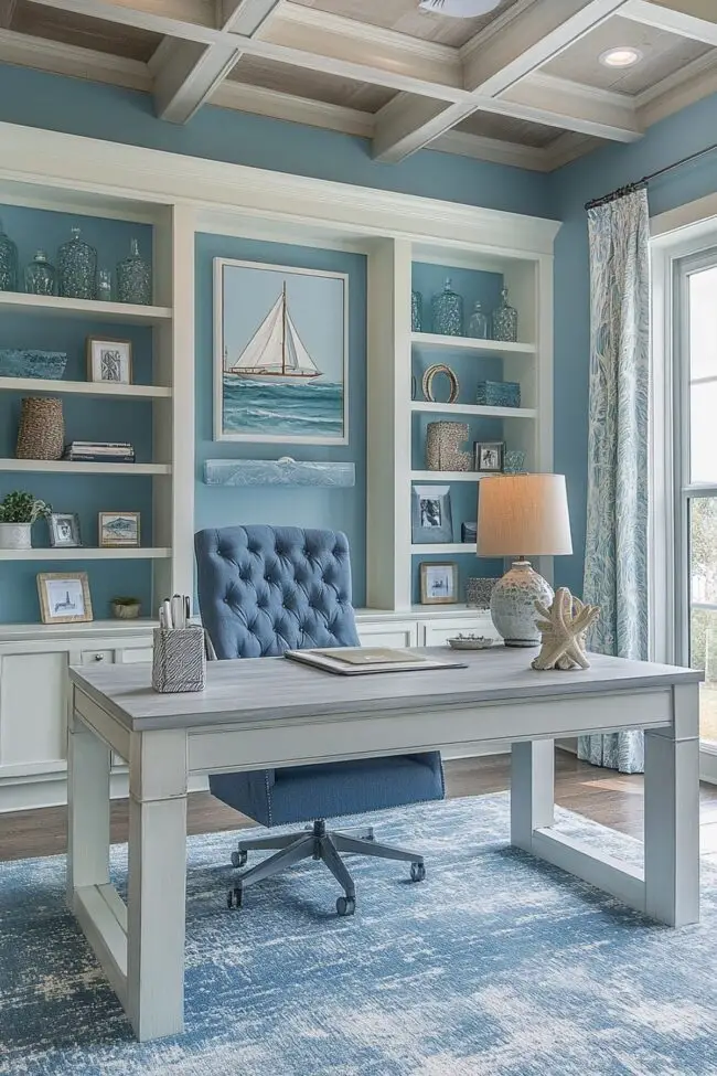 Serene Blue Workspace