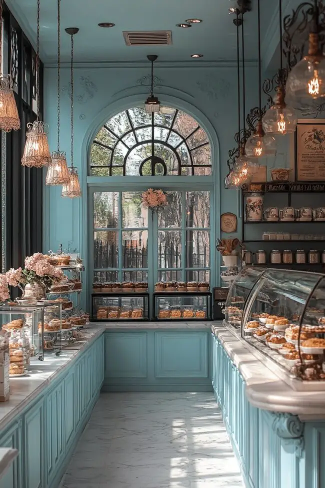 Vintage Parisian Bakery Corner