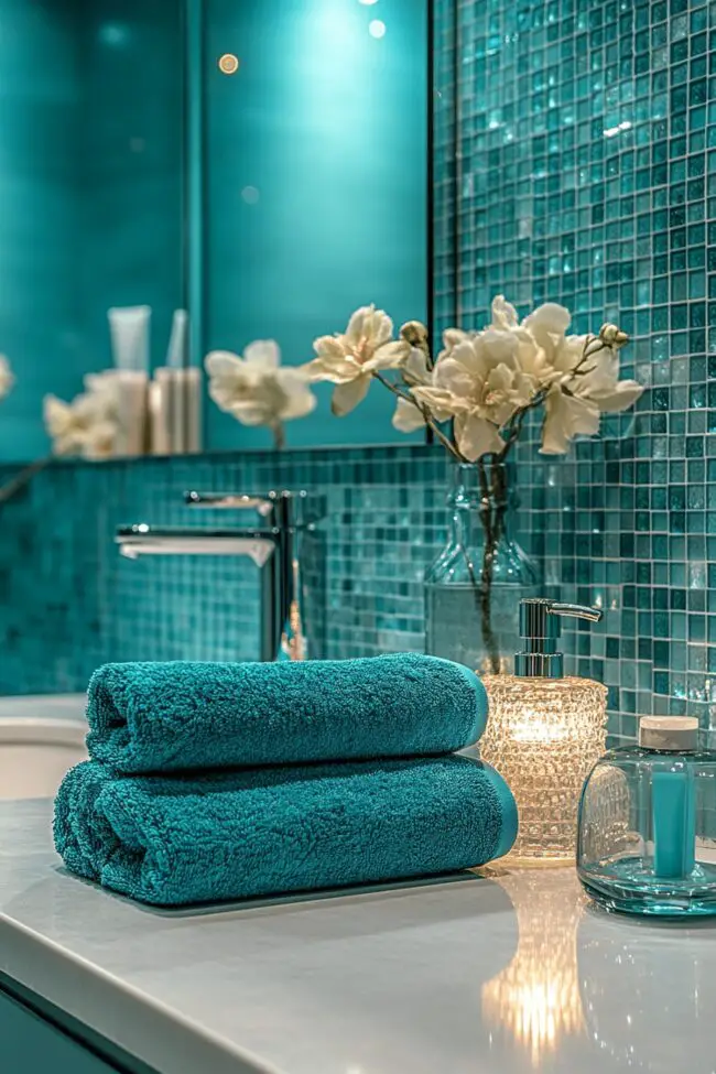 Teal Breeze Calm Bathroom