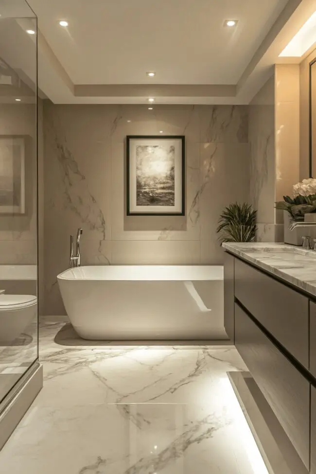 Marble Elements in Modern Bathrooms