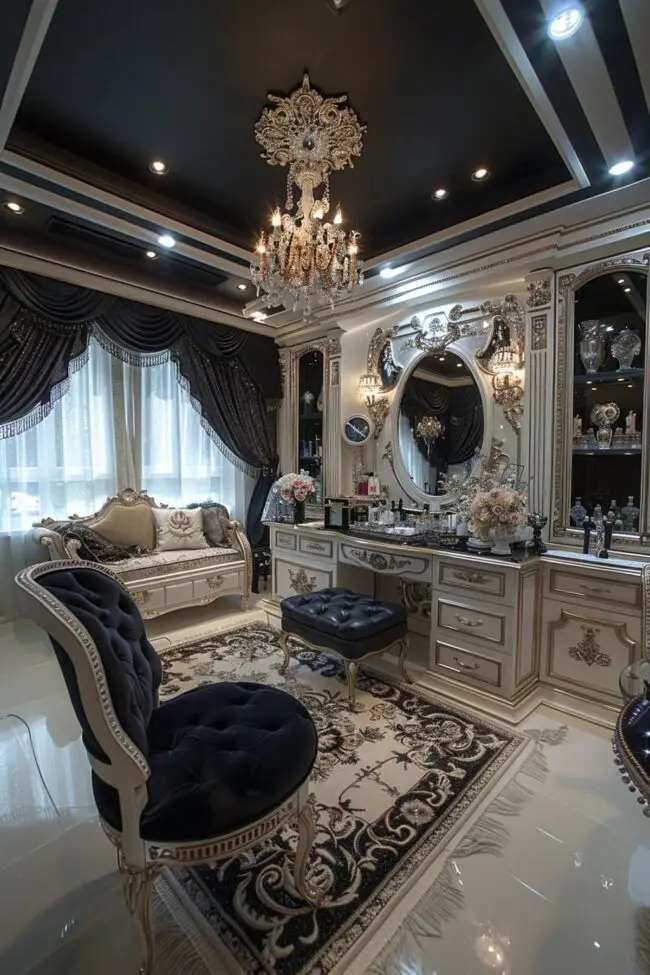 Glamorous Dressing and Vanity Suite