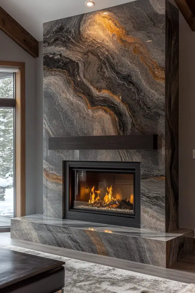 Luxurious Granite Hearth