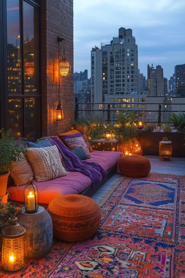 Celestial Boho Rooftop Retreat