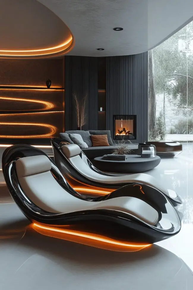 High-Tech Living Lounge