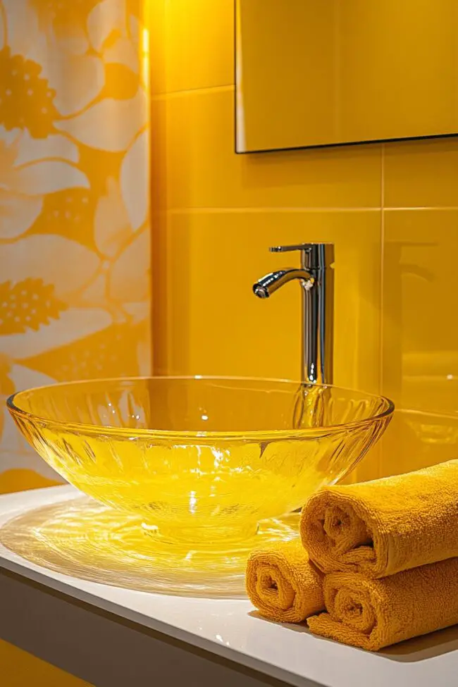 Sunny Yellow Radiance Bathroom