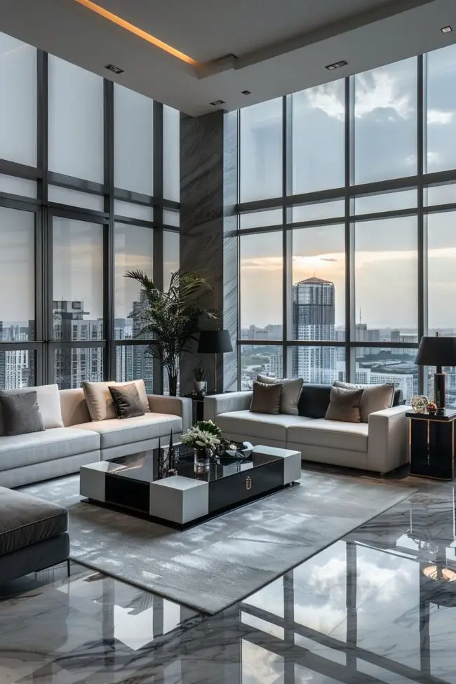 Contemporary Metropolis Living Room