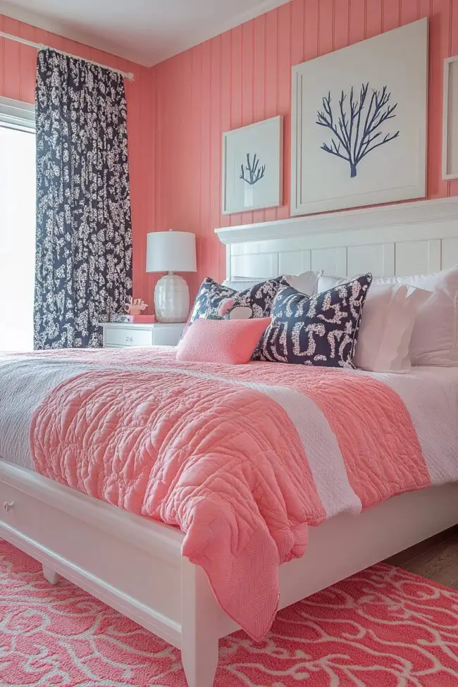 Chic Pink Coastal Style