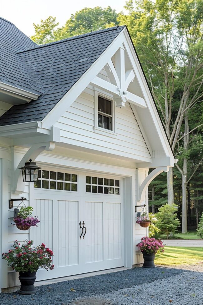 Charming Farmhouse Garage Design