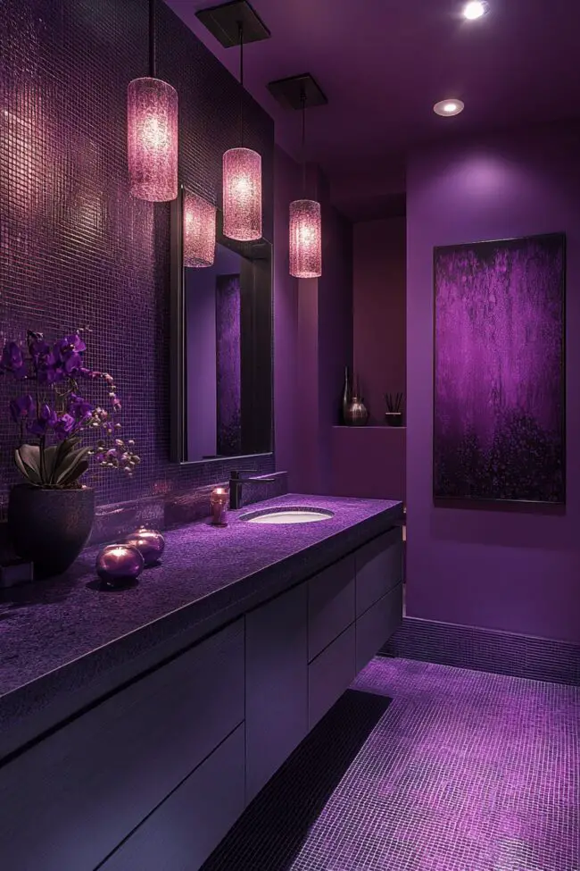 Vibrant Violet Indulge Bathroom