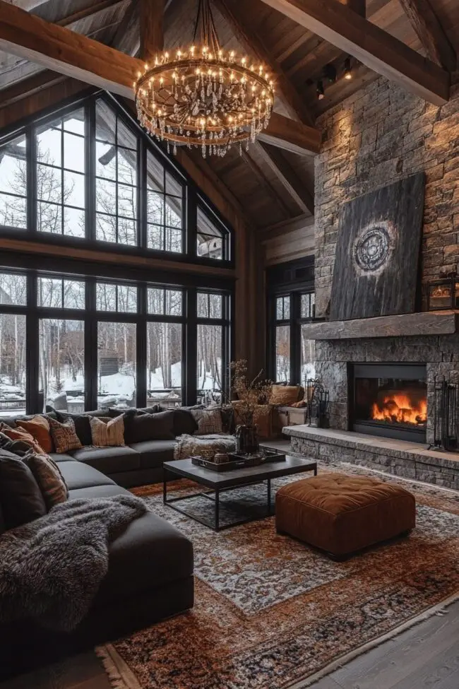 Cozy Luxe Rustic Living