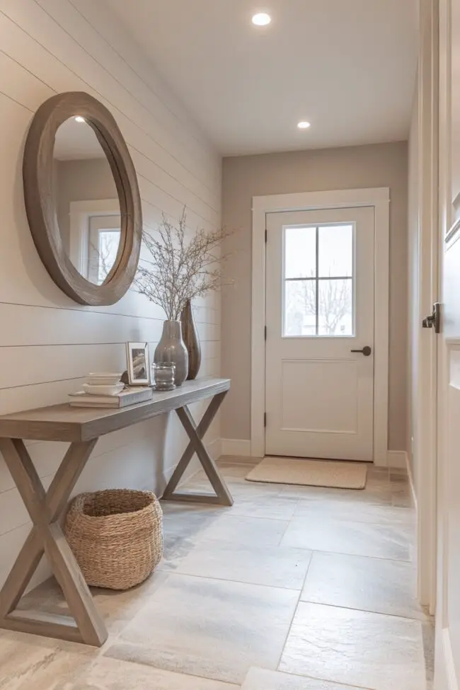 Minimalist Farmhouse Entryway Design